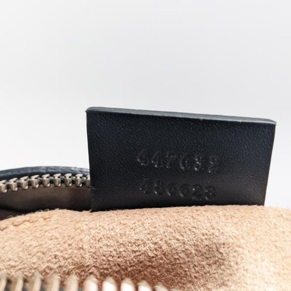 SOLD Gucci Camera Marmont Animal Stud Black Leather Cross Body Bag - Picture 5 of 6